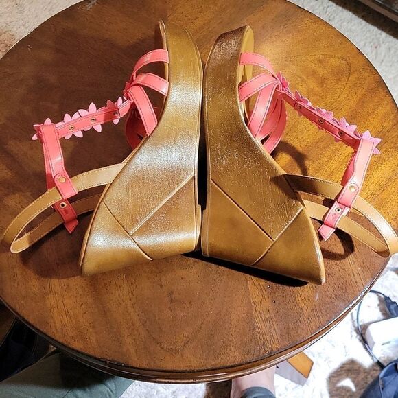 ZOLIA CONTASA ITALIAN SHOEMAKERS WEDGE STYLE OPEN TOE ANKLE STRAP WOMEN SANDAL - Picture 11 of 14